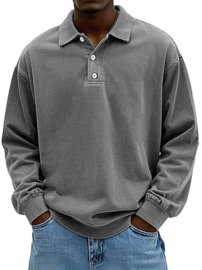 Poloshirt Heren met Lange Mouwen