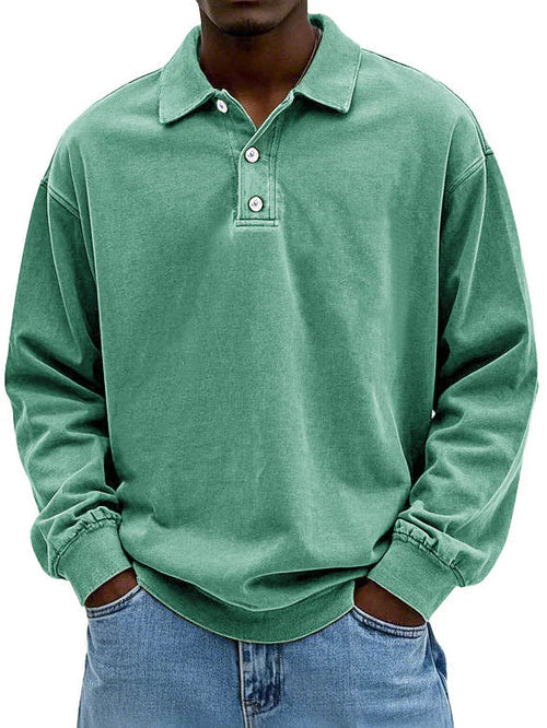 Poloshirt Heren met Lange Mouwen