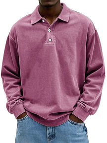 Poloshirt Heren met Lange Mouwen