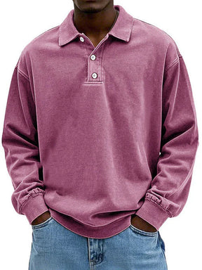 Poloshirt Heren met Lange Mouwen