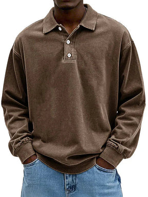 Poloshirt Heren met Lange Mouwen