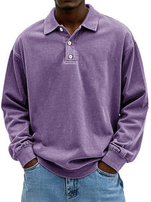 Poloshirt Heren met Lange Mouwen
