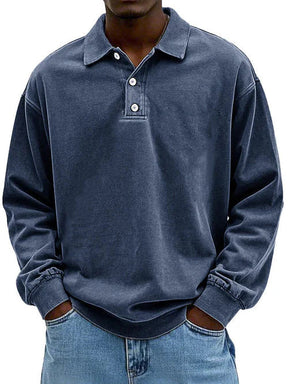 Poloshirt Heren met Lange Mouwen